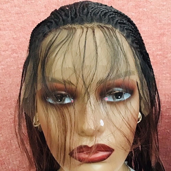 Beautiful Free Part Synthetic Lace Front Box Braids Wig with Baby Hair - Picture 11 of 15